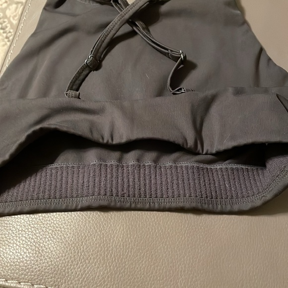 GIRLFRIEND COLLECTIVE DARK GRAY TOPANGA HALTER BRA. - Picture 3 of 6